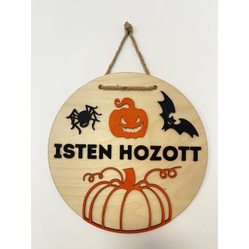 Halloween Ajtódísz "ISTEN HOZOTT"